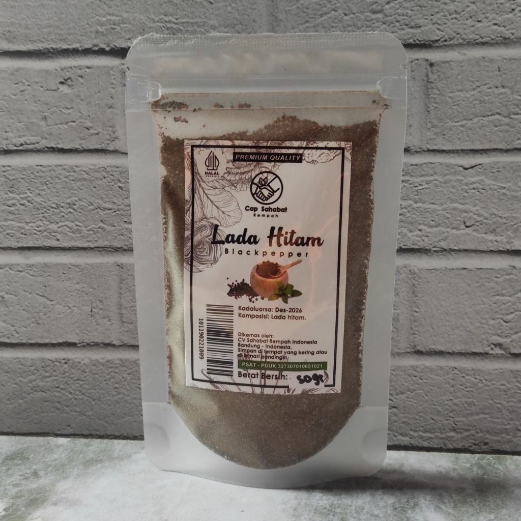 

Rempah Lada Hitam Bubuk 50gr / Blackpepper - Rempah JSR / Nora Healthy Food
