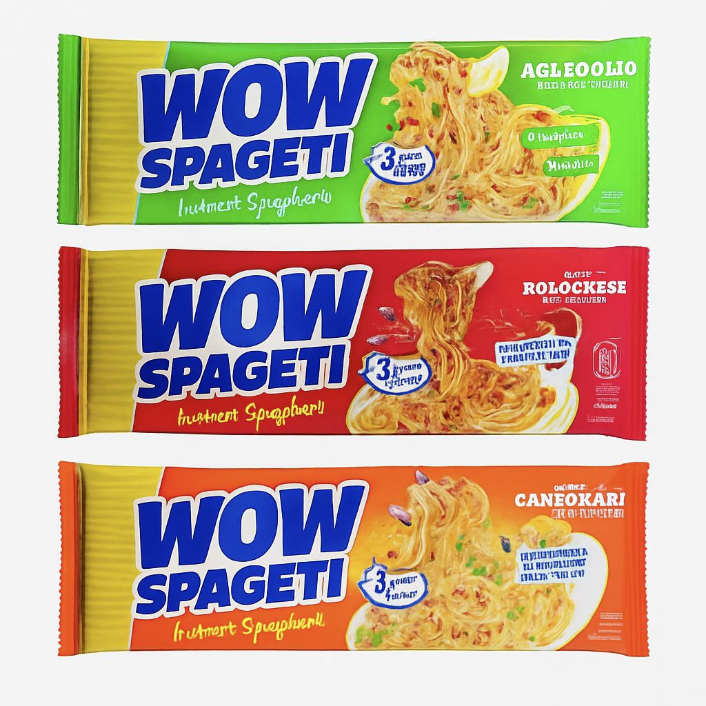 

WOW Spageti Mie Instan Spaghetti 3 Menit Siap Saji – Aglio Olio / Bolognese / Carbonara