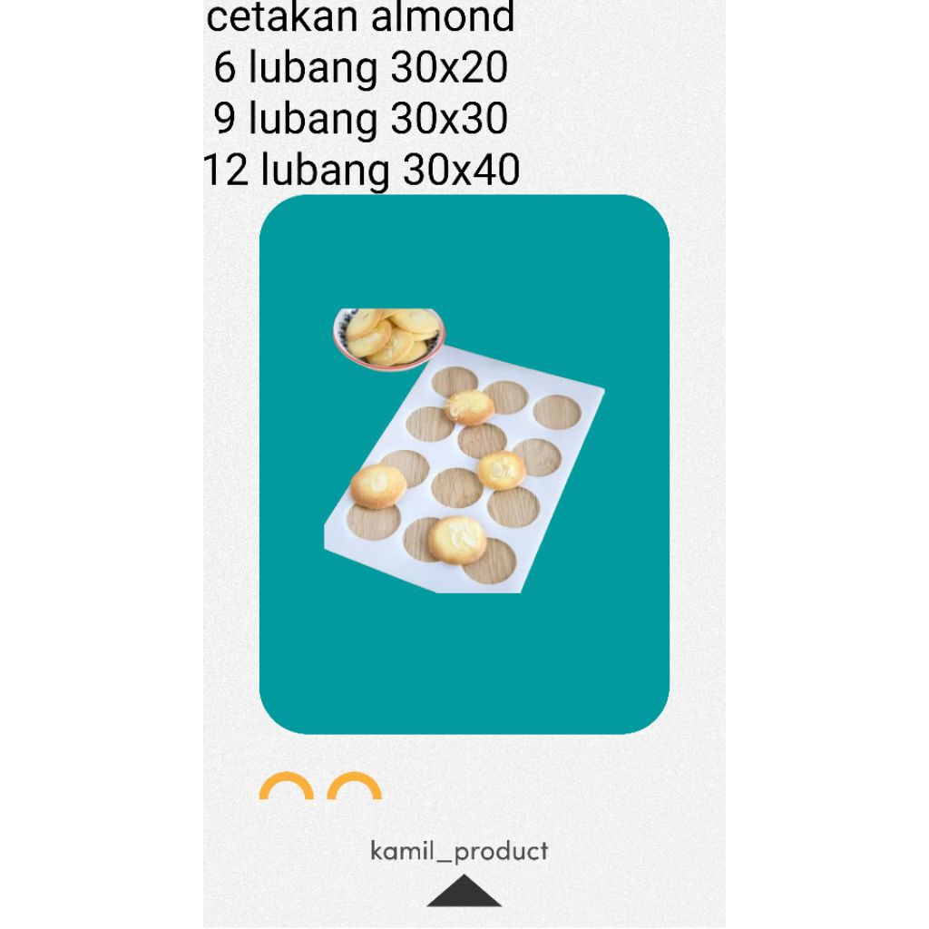 Cetakan kue almond crispy almond crispy bakeware tools berkualitas