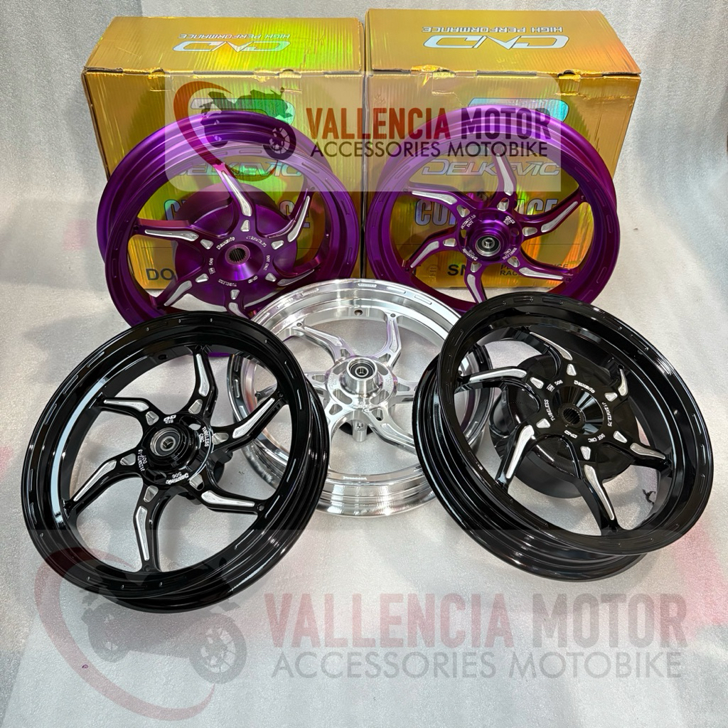 VELG DELKEVIC MOZ RING 12 VARIO 110 / BEAT DELUXE / GENIO / FAZZIO /FREEGO MIO M3 DND NOZ SIXSTAR