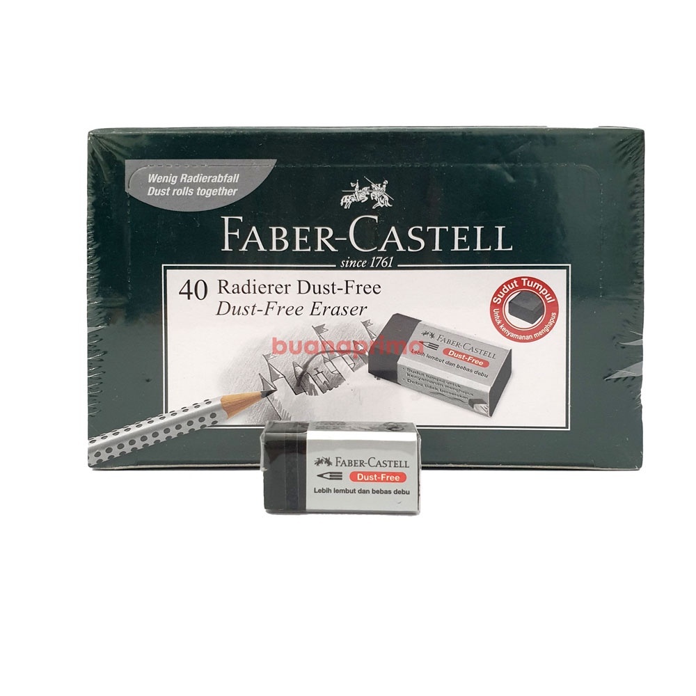 

Penghapus Faber Castell Putih dan Hitam Kecil (1 Kotak Isi 40 Pcs)