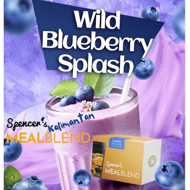 

wild Blueberry Splash Spencers Mealblends Kalimantan