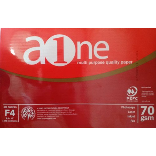 

[1 DUS] Kertas HVS AONE F4 70 GSM