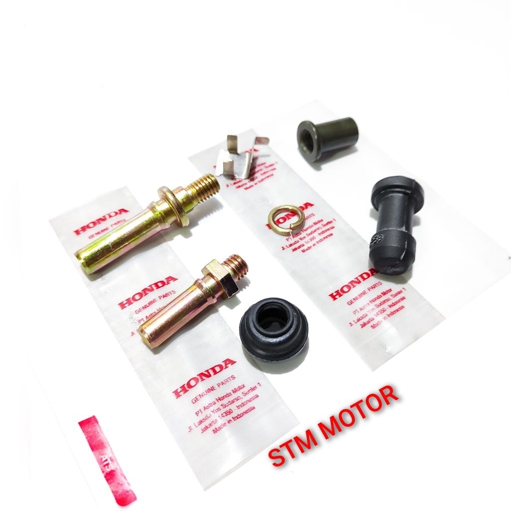 Karet boot+baut dudukan breket kaliper belakang Honda megapro new, tiger