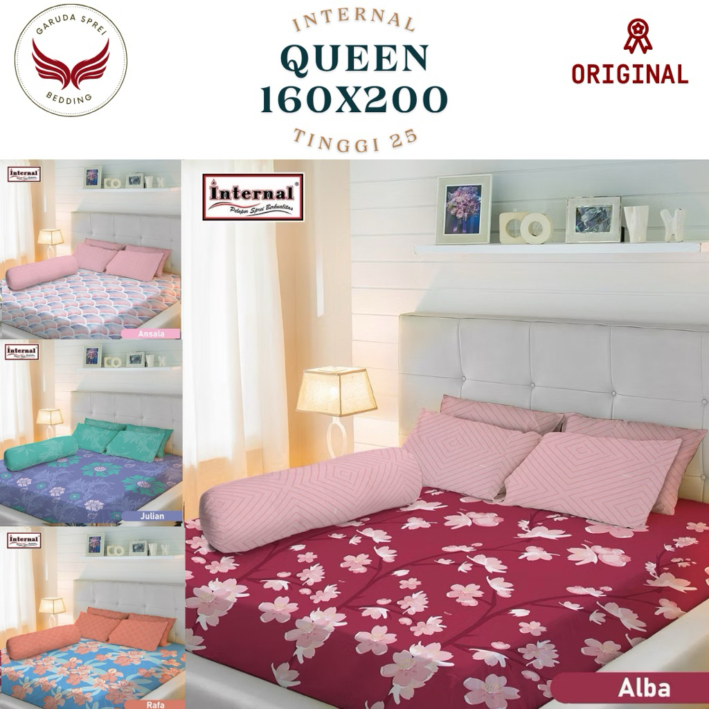 Sprei Internal Queen 160x200 Tinggi 25cm Terlaris