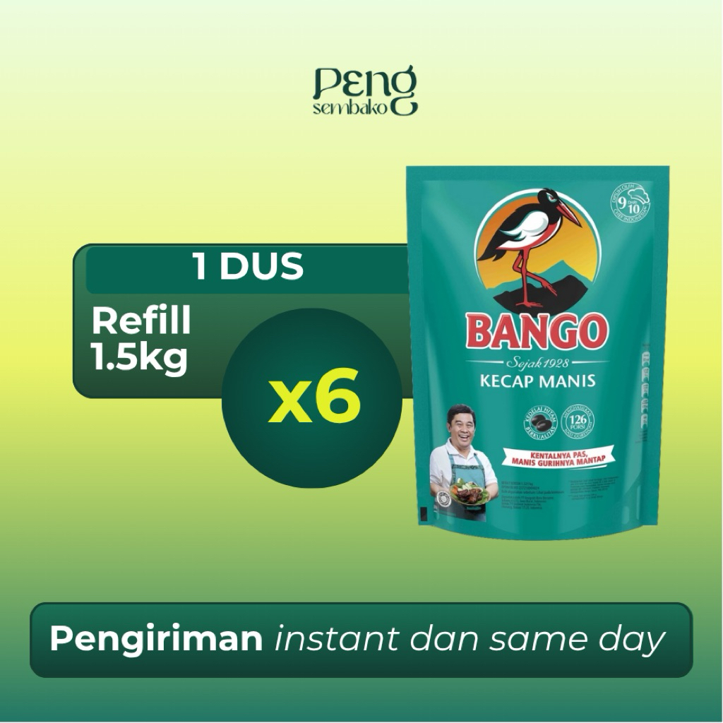 

BANGO Jumbo Kecap Manis Dus (1.5kg x 6pcs)