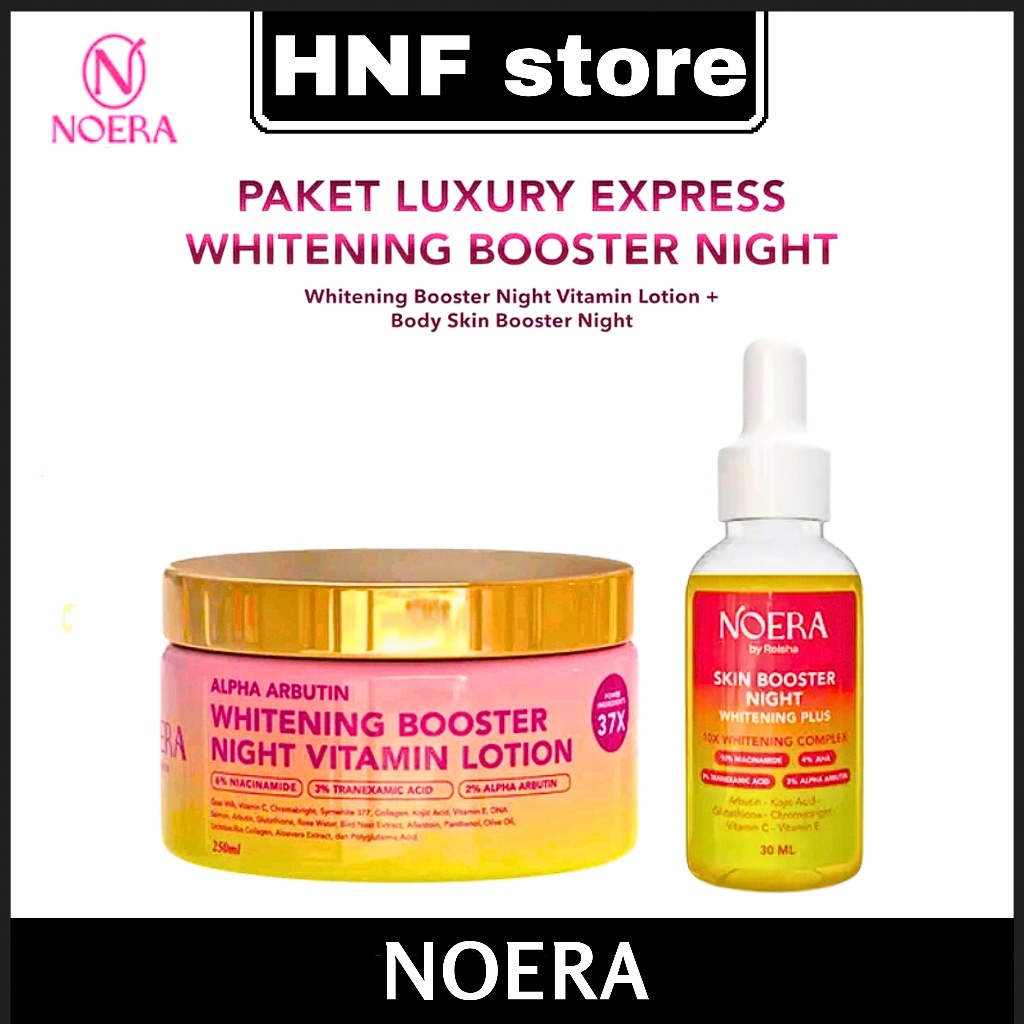 NOERA PAKET LUXURY EXPRESS WHITENING HB VITAMIN + SERUM NIGHT WHITENING BOOSTER