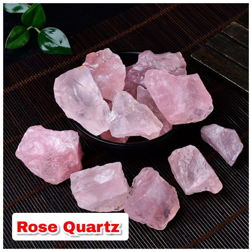 Bahan batu akik  ROSE QUARTZ (kecubung mawar) ROUGH. 04