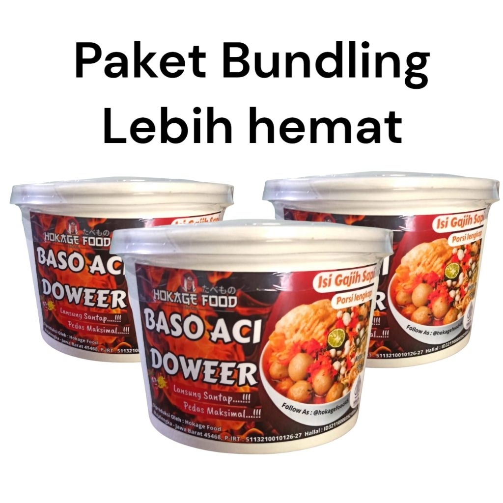 

Baso Aci Paket Bundling
