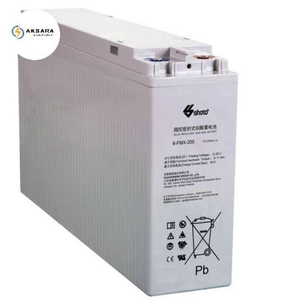 Baterai shoto 6-FMX-200 200Ah 12V NEW