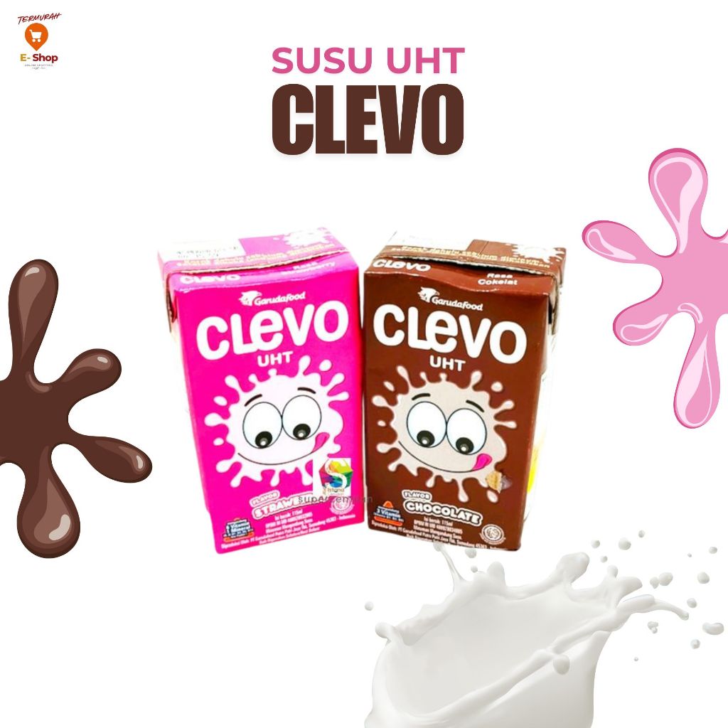

Clevo Susu UHT Rasa Cokelat & Strawberry 115 ml