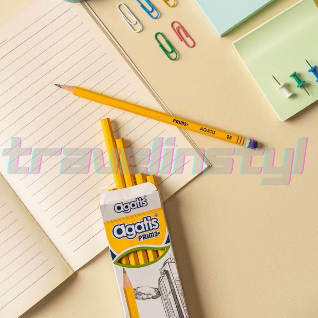 

Pensil 2B Agatis Prime Yellow isi 12 pcs