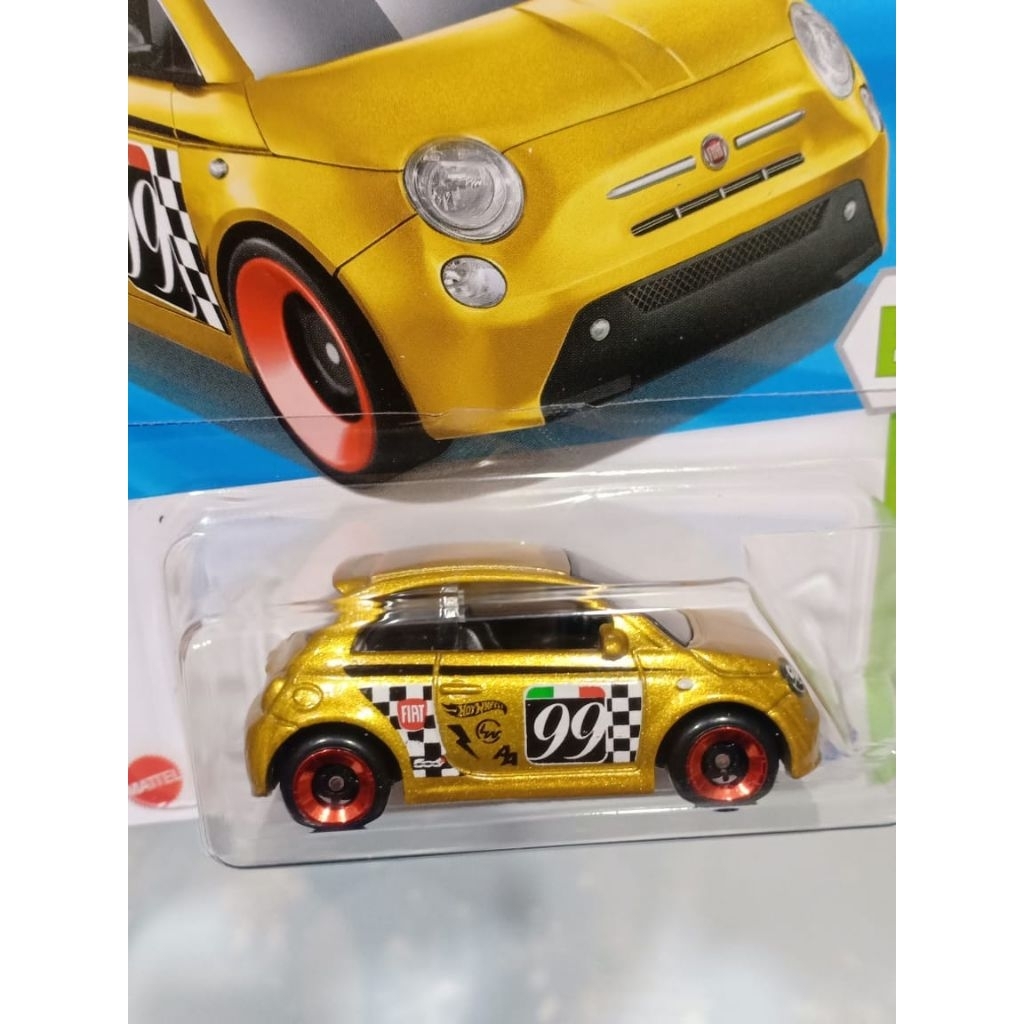 Hot wheels hotwheels reguler murah fiat 500e gold