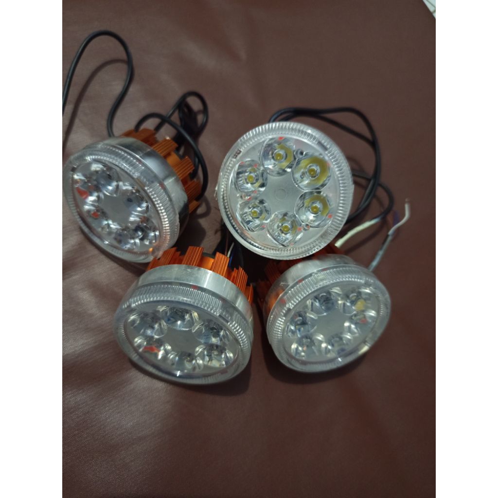 LAMPU CREE TEMBAK SOROT LED 6 MATA STROBO ENGEL EYE 3 FUNGSI