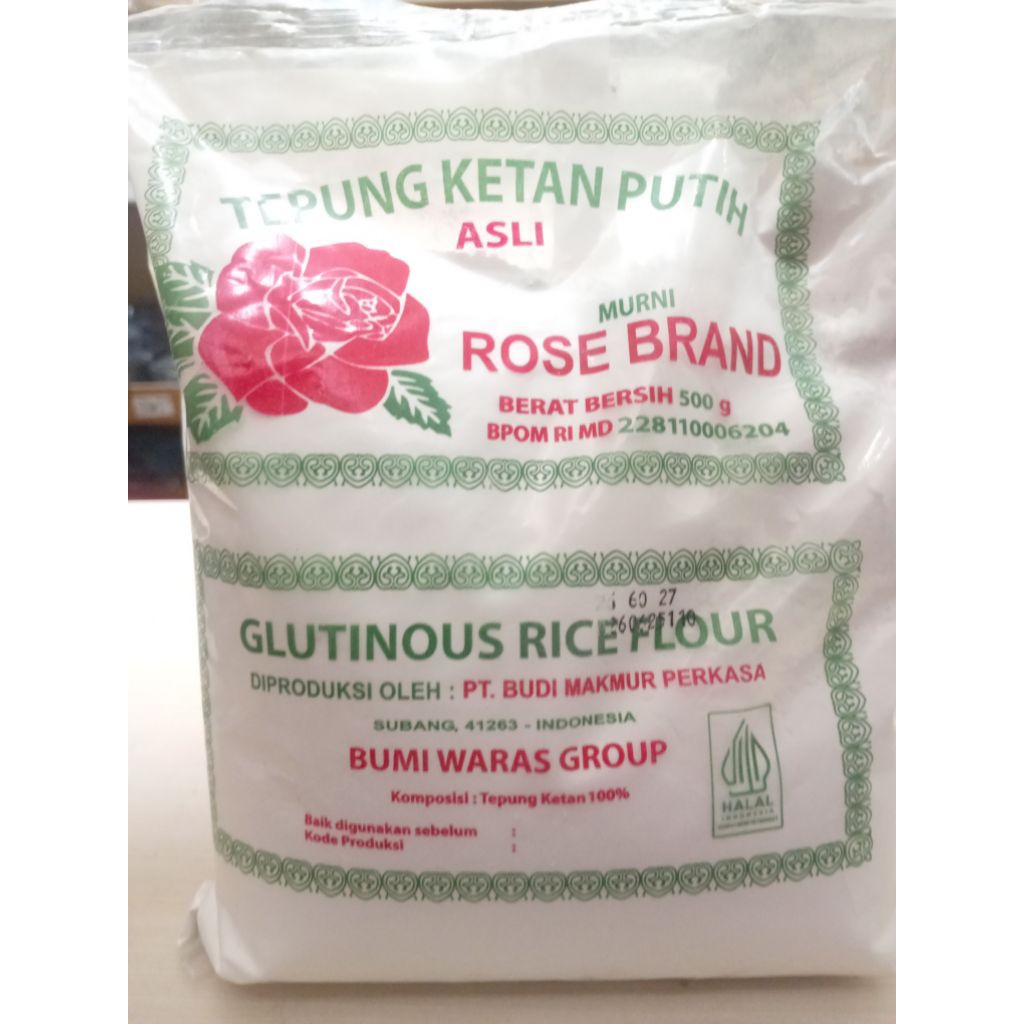 

Tepung Ketan Putih Rose Brand 500gr