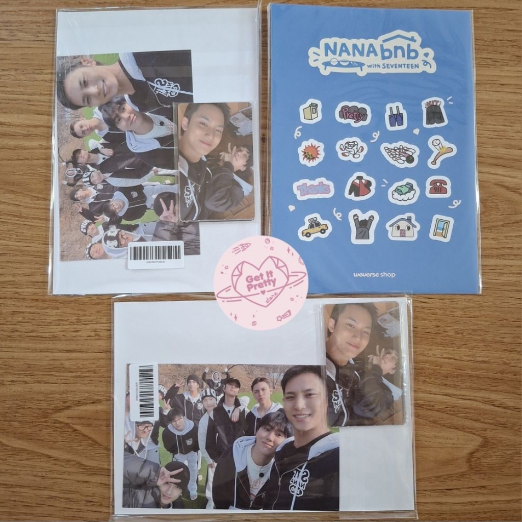 [READY STOCK] OFFICIAL SEVENTEEN NANA MINBAK NANA BNB VOD GIFT FULLSET WEVERSE SCOUPS JEONGHAN JOSHU