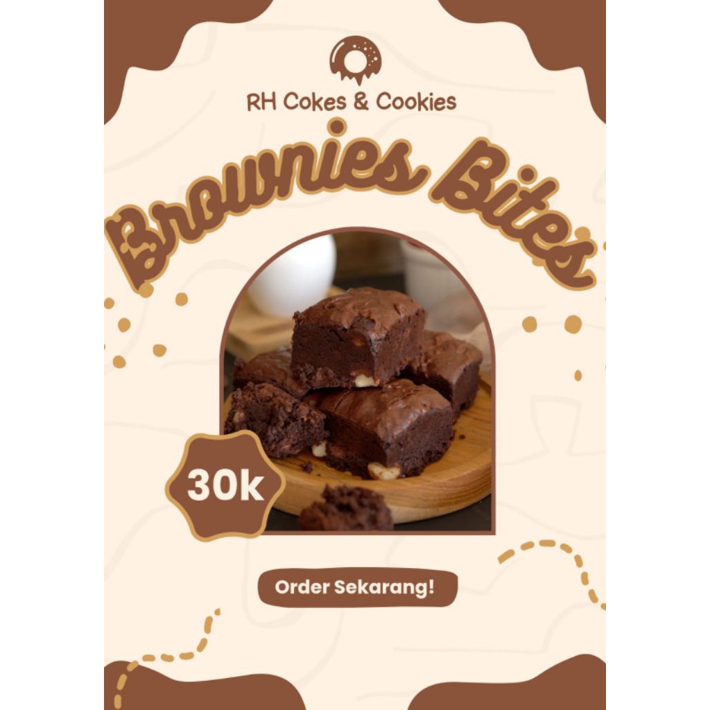 

Fudgy Brownies Bites toples Jar 600ml