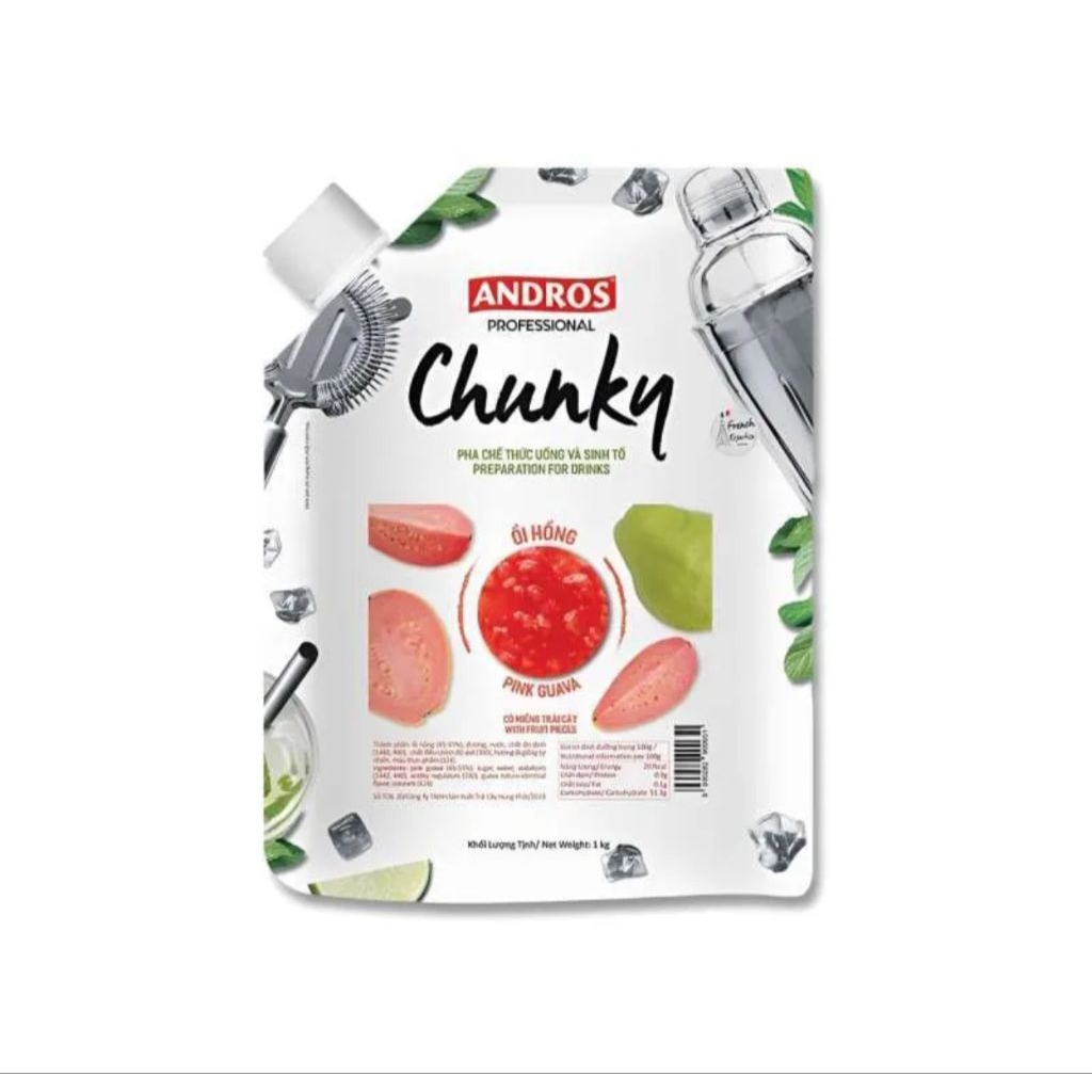 

ANDROS FMU STRAW PINK GUAVA 90GR Andros FMU Straw Pink Guava 90gr adalah puree buah siap konsumsi yang memadukan rasa manis stroberi dan segarnya jambu biji merah muda dalam satu kemasan praktis. Terbuat dari buah-buahan asli tanpa tambahan gula