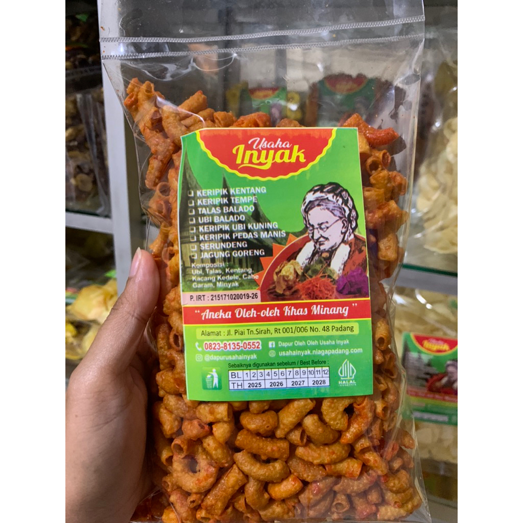 

Makaroni Bantat, Keripik Usaha Inyak