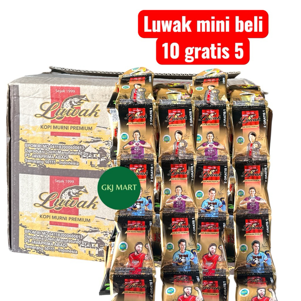 

( BELI 10 GRATIS 5 ) LUWAK MINI BELI 10 GRATIS 5 Kopi Murni pilihan
