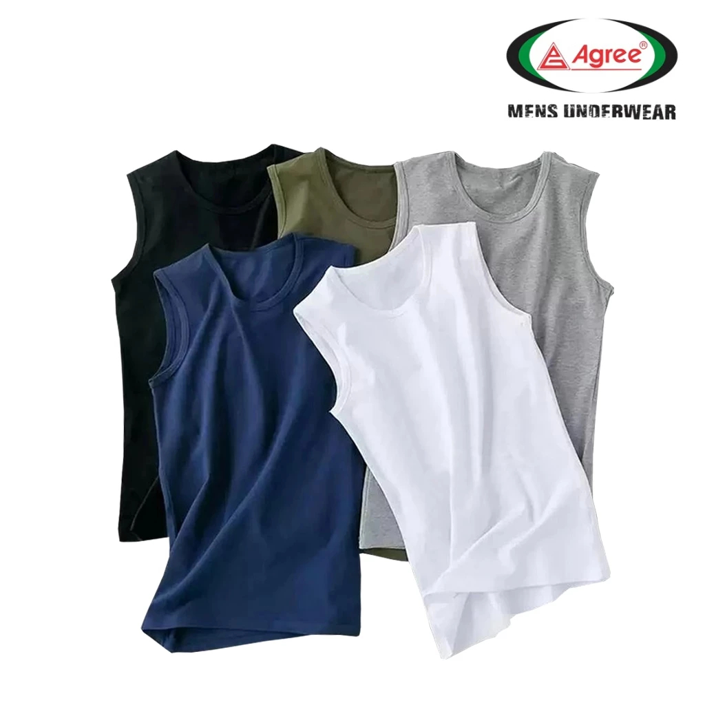 Tanktop Agree SA 005 | Agree - Singlet Sportwear Dewasa Pria Polos Katun Art. SA005