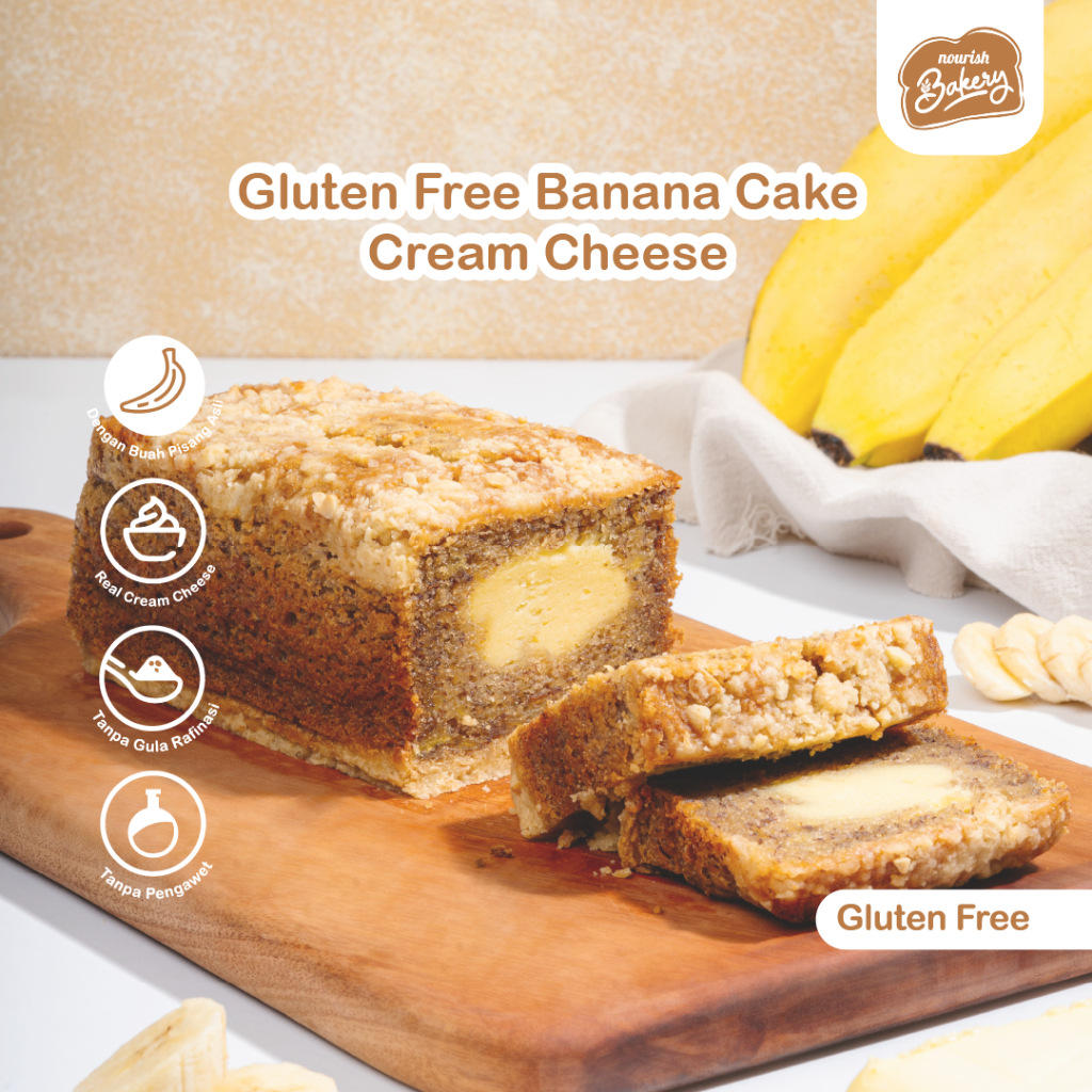 

Gluten Free Banana Cake Cream Cheese