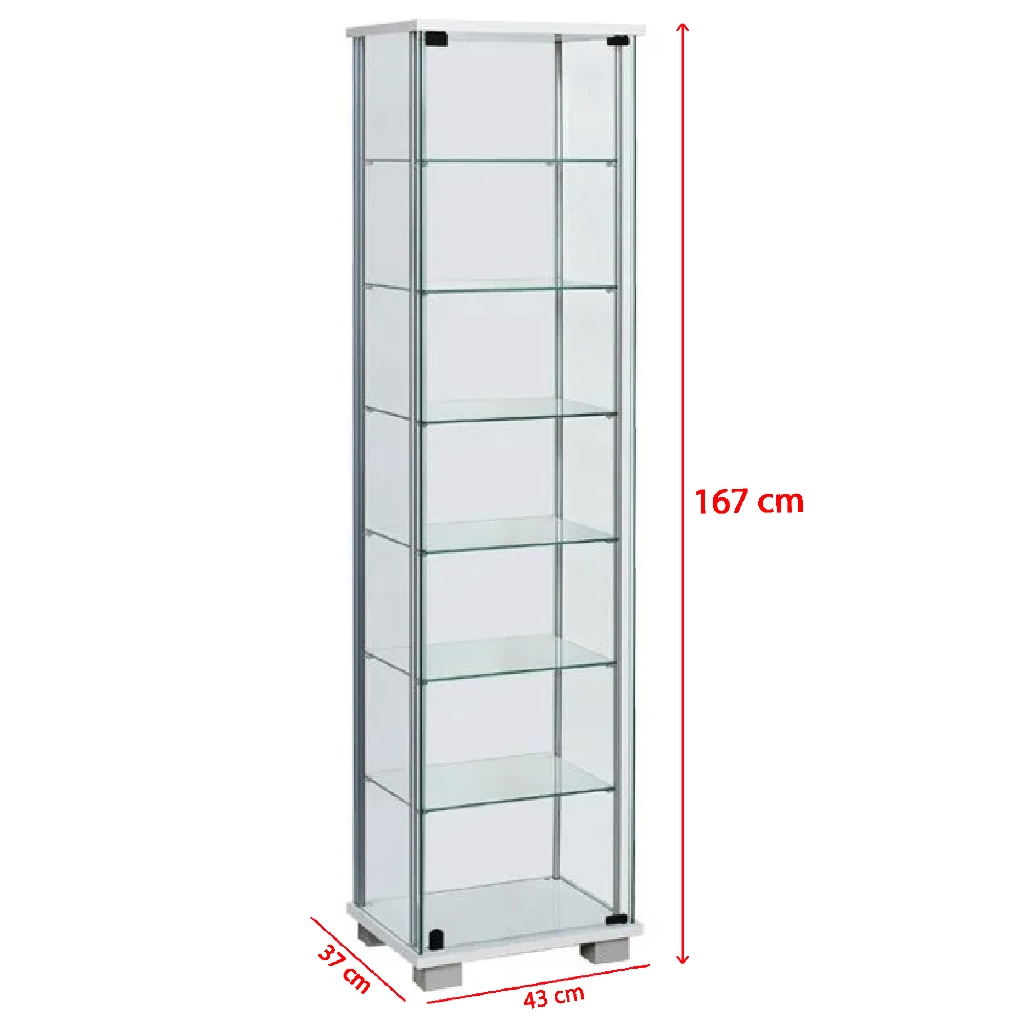 Lemari Etalase / Lemari Hias / Lemari Mainan / Lemari Buku / Lemari Kaca (Kaca 6 Susun LH-6460P)