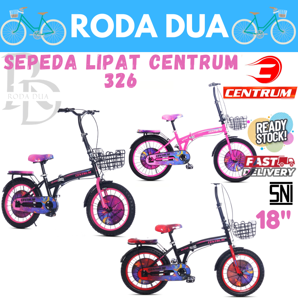 SEPEDA LIPAT CENTRUM UKURAN 18" TIPE CENTRUM 326