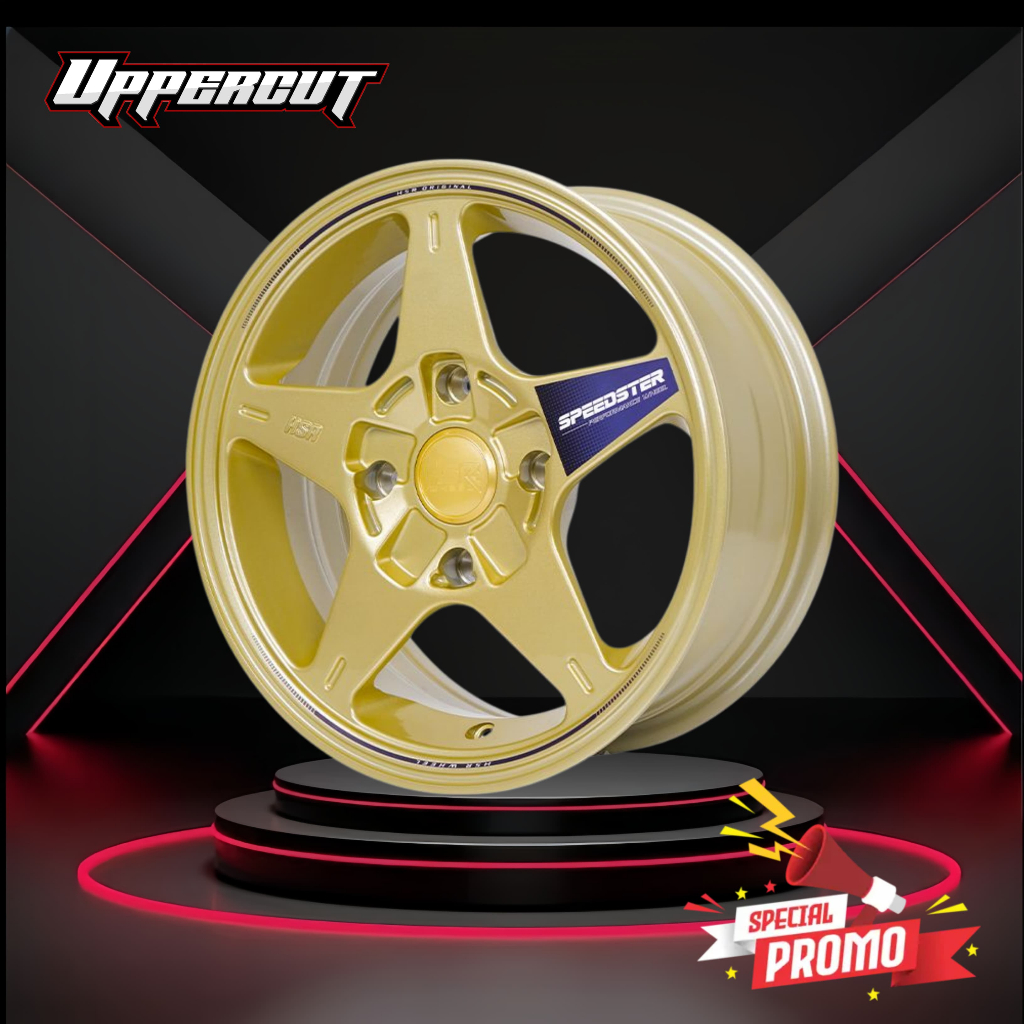 VELG MOBIL HSR SPEEDSTER RING 14 UNTUK MOBIL AVANZA GALANT PANTHER XENIA VELOZ KIJANG LGX