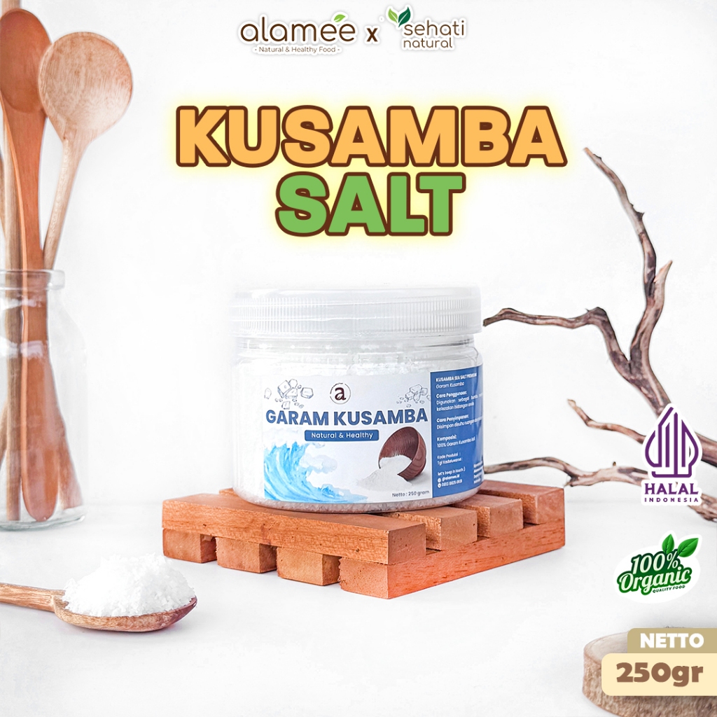 

ALAMEE Garam Kusamba Sea Salt Laut Bali 250gr Organik Murni Alami Organic Lokal sehati natural