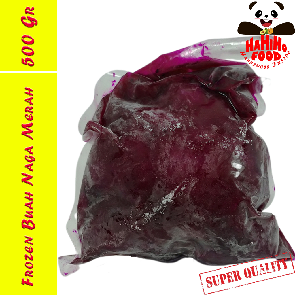 

HaHiHo FOOD Frozen Buah Naga Merah Beku | Buah Naga Beku | Frozen Dragon Fruit