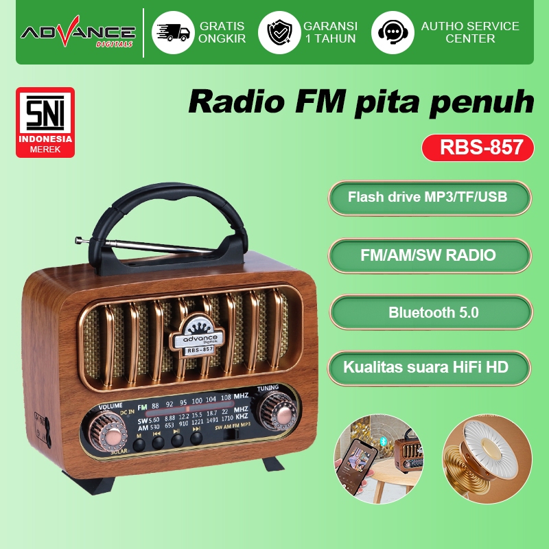 Advance Radio Antik Portable Speaker Support Bluetooth / Radio Bluetooth Speaker