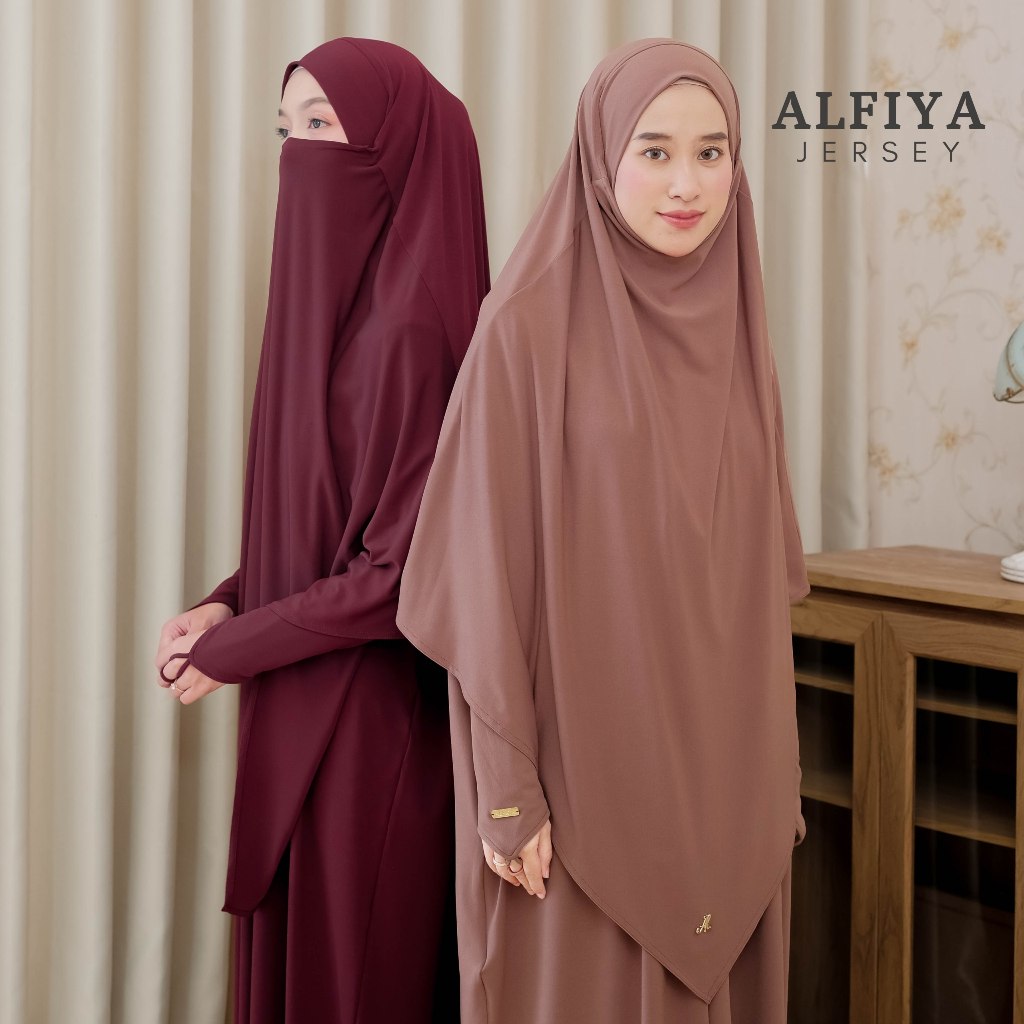 Alfiya French Khimar Jersey - Albata Hijab