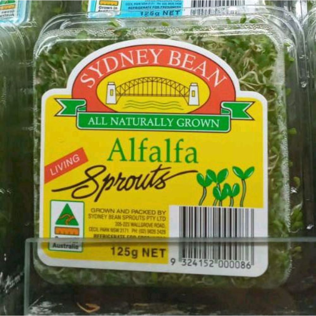 Sprout alfalfa import Australia pack 125 gram
