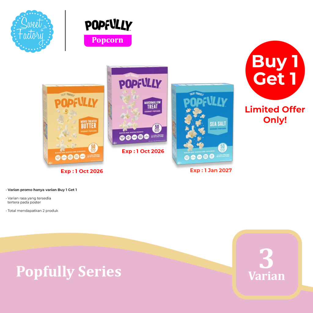 

Popfully Gourmet Popcorn - Makanan Impor USA
