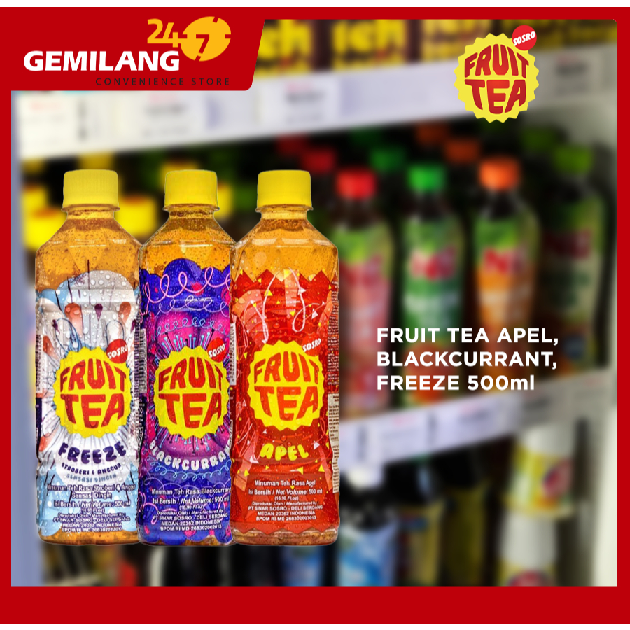 

FRUIT TEA APEL, BLACKCURRANT, FREEZE 500ml