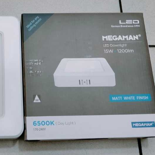 MEGAMAN DOWNLIGHT KOTAK LAMPU PLAFON KOTAK OUTBOW 15W 24 Watt DOWNLIGHT OUTBOW