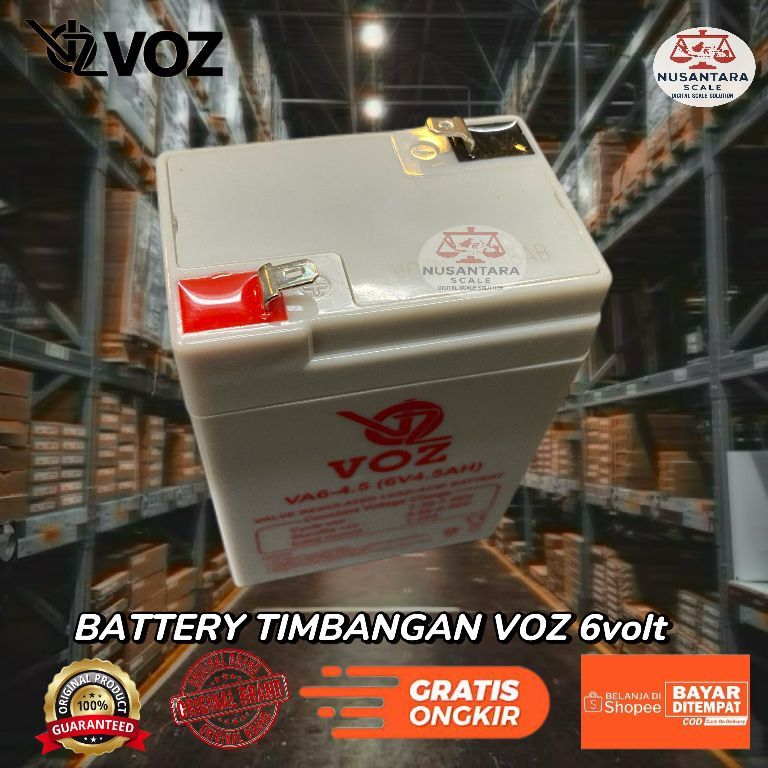 Battei Timbangan merk VOZ 6volt /aki kering 6volt