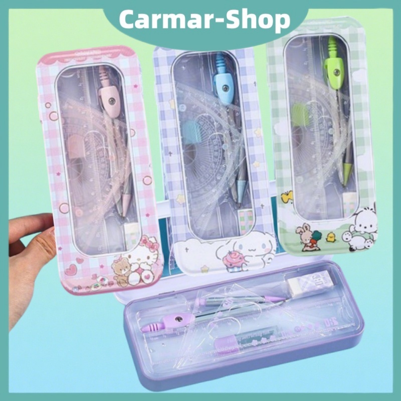 

Kompas set 7in1 Matematika set Penggaris set Jangka set Compass set Math set pensil murah bonus penggaris dan penghapus Alat Tulis