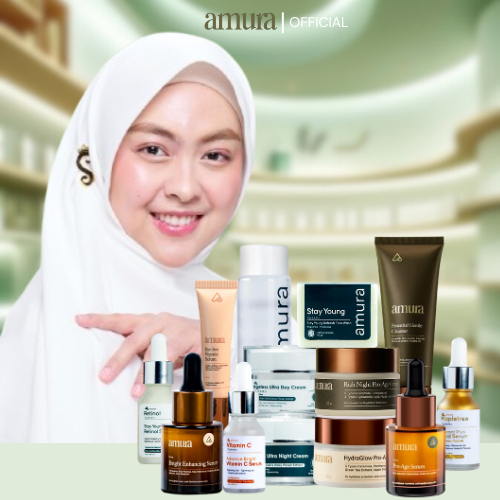 Amura  - Skincare Untuk Flek Hitam - Spesialis Atasi Flek Hitam, Garis Halus & Kulit Kusam