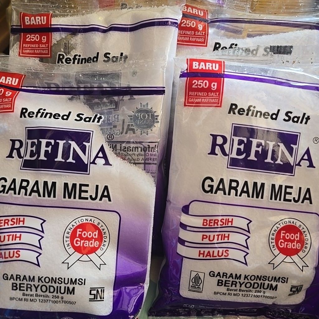 

Refina garam meja 250gr