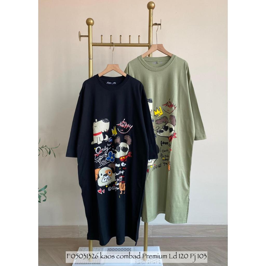 Baju Atasan Kaos LD 120 Wanita / Fashion Tunik Jumbo Cewek Terbaru / Busana Wanita / Pakaian Perempu