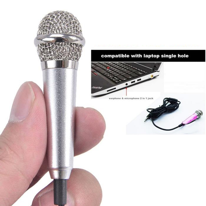 Super Mini Mic Finger Mikrofon Karaoke + Kabel Braided Nylon