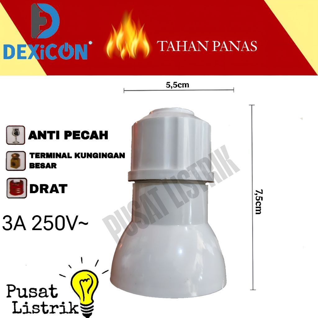 Fitting Topi Dexicon Fitting Gantung Fitting Lampu Gantung