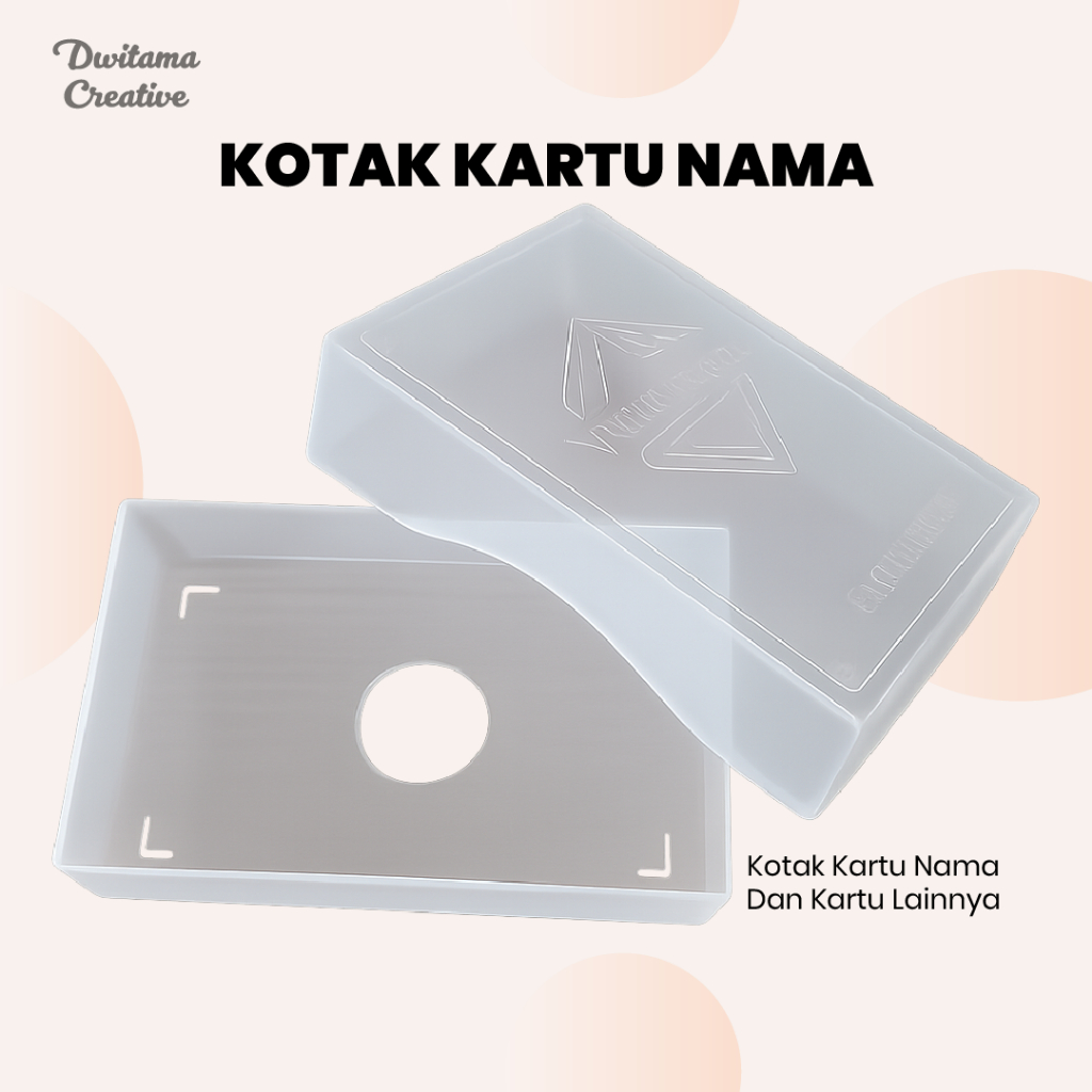 Kotak Kartu Nama Transparan – Tempat Kartu Nama Plastik Hardcase Elegan