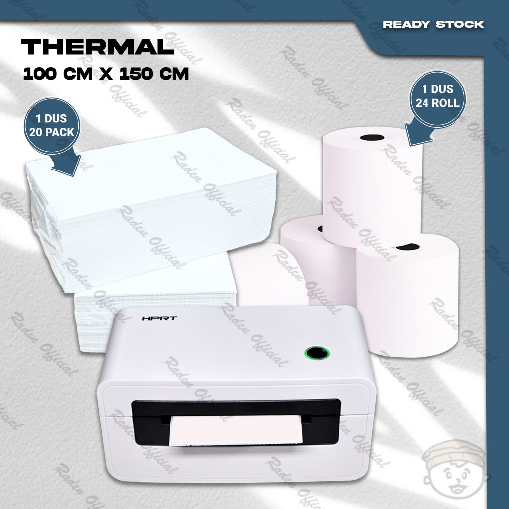 

Kertas Thermal Sticker Label Barcode Ukuran 100X150