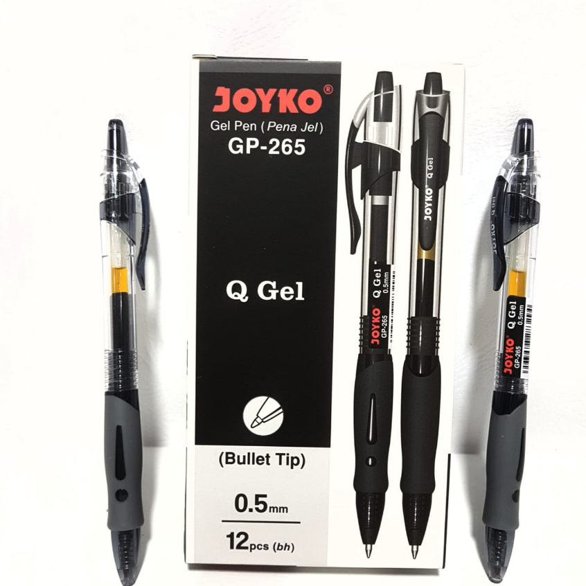 

[ 1 PAK ] Gel Pen / Pulpen Bolpen Pena Joyko GP-265 Q Gel 0.5mm isi 12 pcs