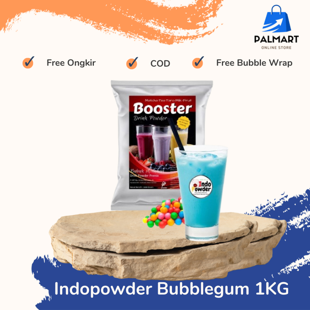 

Bubuk Minuman BUBBLEGUM BLUE 1KG / Bubuk Permen Karet Biru INDOPOWDER / Powder Bubblegum