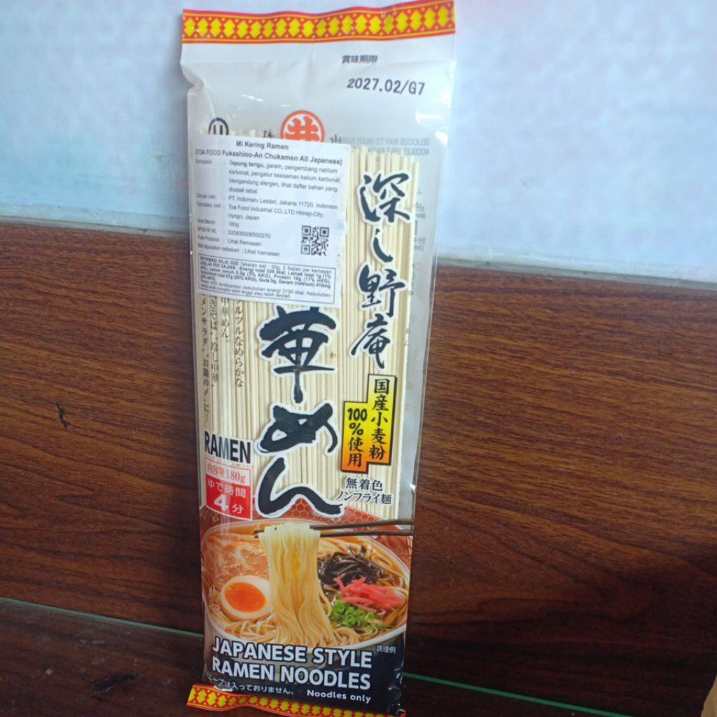 

Toa food fukashino chukamen 180gr