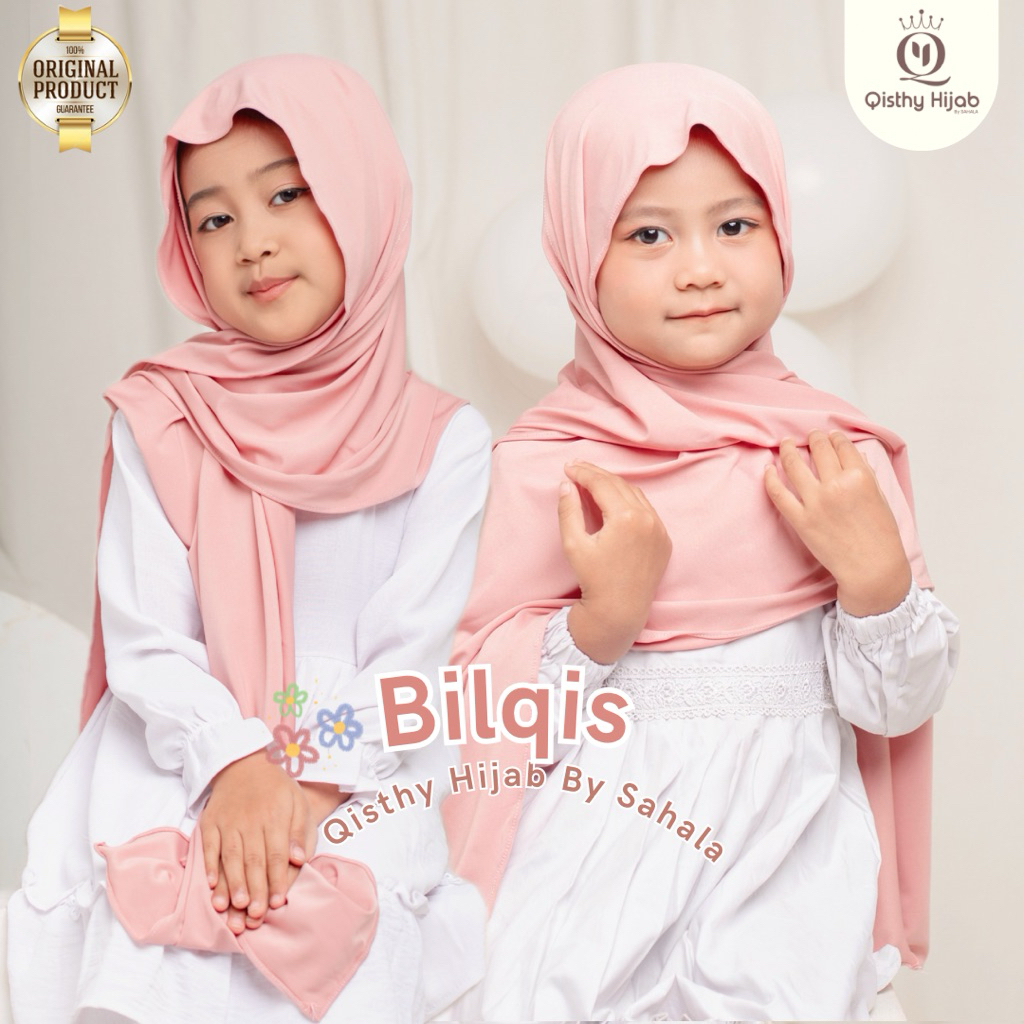 QISTHY HIJAB- BILQIS PASHMINA INNER JERSEY ANAK NUTUP LEHER | Qisthy Hijab By sahala